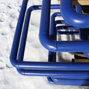 Pipeline paint for conveying chemicals