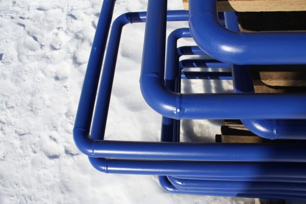 Pipeline paint for conveying chemicals